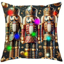 Nutcracker Princess LED Pillowcase - Festive Christmas Home Decor by Axyaa