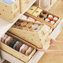 Axyaa Jeans Compartment Divider Box: Closet Drawer Organizer for Clothes, Underwear, and Bras