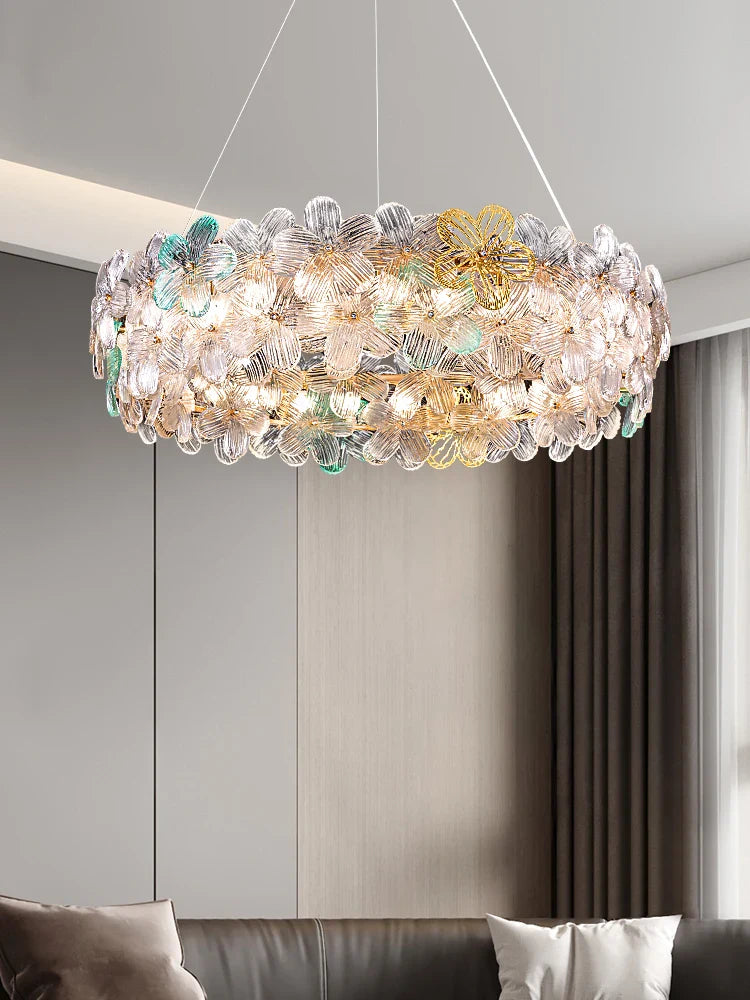 Axyaa Crystal Ceiling Light for Living Room, Bedroom, Restaurant, Villa & Hotel