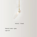 Axyaa Modern Nordic Style Glass Chandelier for Living Room, Bedroom, and Dining Room