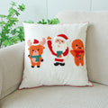 Axyaa Christmas Festival Pillowcase Set - Santa Claus Reindeer Embroidery Pillow Covers