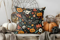Axyaa Scary Pumpkin Face Halloween Decor Pillow Cover for Sofa Bedroom Car