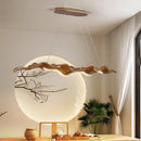 Axyaa Resin LED Pendant Lights Dimmable Chandelier for Indoor Decor