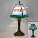Stained Glass Red Rose Table Lamp 8" - Axyaa Brand