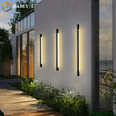 Axyaa Outdoor LED Strip Wall Lamp for Modern Minimalist Outdoor Lighting