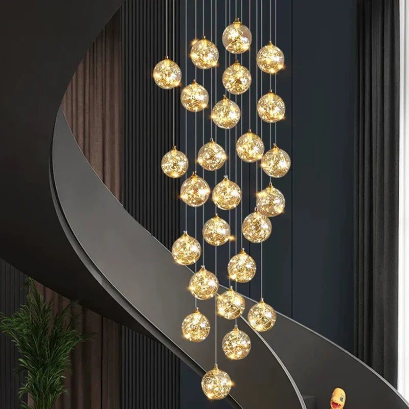 Axyaa Nordic Stair Chandelier Living Dining Room Pendant Ceiling Light Indoor Lighting