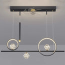 Axyaa Modern Ceiling Fan Chandeliers Pendant Lights with LED for Living Room and Dining Room