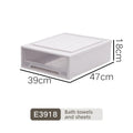 Axyaa Closet Storage Bin with Lid - Desktop Organizer for Clothes, Underwear, Socks