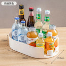 Refrigerator Spice Rack Turntable by Axyaa - 360° Rotating Lazy Susan Organizer