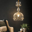 Axyaa Crystal Chandelier Pendant Light for Dining, Living, Bedroom & Entryway
