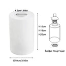 Alabaster White Glass Cylinder Lamp Shade for Pendant & Vanity Lights by Axyaa