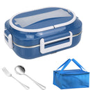 Axyaa Electric Heating Lunch Box 1L Warmer Container 110V 220V 24V 12V