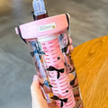 Axyaa Flower Tea Tritan Water Bottle with Tea Strainer, Straw - 750ml