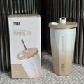 Axyaa Insulated Cold Cup with Diamond-Shaped Straw for Portable Ice Cream Water.