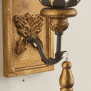 Axyaa French Retro Gold Carved Wall Lamp for Elegant Home Lighting