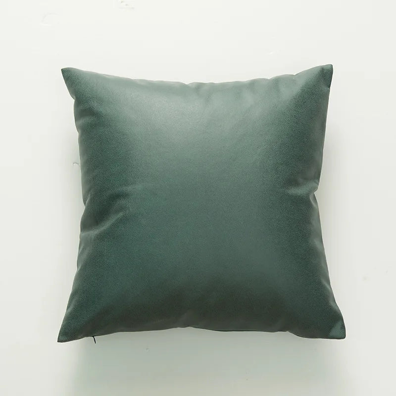 Axyaa Soft Leather-cloth Cushion Cover for Living Room Sofa, Car, Chair Home Decor
