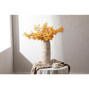 Axyaa White Tall Floor Vase, 18'' Large Ceramic Rustic Vase for Pampas Grass Bouquet
