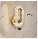 Axyaa Crystal Wall Lamp: Indoor Luxury Decorative Lighting Fixture for Living Room, Bedroom