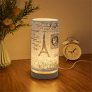Axyaa Nordic Round Cloth Table Lamp LED Night Light