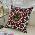 Axyaa Ethnic Floral Embroidered Pillowcase - Cotton Throw Cushion Cover