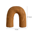 Axyaa Ceramic Arch Vase: Geometric Abstract Home Decor Flower Arrangement Terrarium