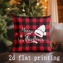 Axyaa Merry Christmas Patterned Cushion Covers for Sofa, Bedroom, Car - Pillow Cover