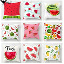 Axyaa Cartoon Watermelon Banana Print Seat Cushion Cover