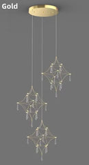 Axyaa Firefly Star Crystal Chandelier for Elegant Spaces