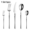 Axyaa Stainless Steel Cutlery Set - Elegant 10 Pcs Western Tableware Flatware