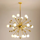 Axyaa Organic Glass Acrylic LED Chandelier Pendant Lamp for Kitchen, Restaurant, Living Room