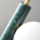 Axyaa Marble Glass Ball Pendant Light: Modern Designer Ceiling Decor for Living Room