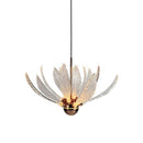 Axyaa Gold Iron Art LED Chandelier for Dining Room, Foyer, Hotel, Stairs