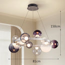 Axyaa Glass Ball Chandeliers: Modern LED Pendant Lights for Stylish Interior Lighting
