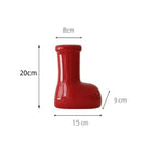 Axyaa Red Shoes Ceramic Vase Boots Flower Pot Home Decoration Accessory