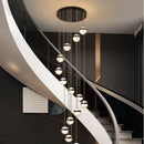 Axyaa Modern Indoor Stair Chandelier Pendant Lights LED Ceiling Lamp