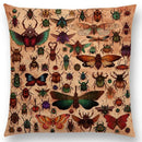 Axyaa Three Eyes Raven Steampunk Hummingbird Sofa Pillow Case Owl Cushion Cover