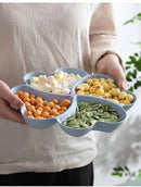Axyaa Fruit & Snack Platter Set for Living Room Office, Dim Sum, Candy, Melon Seed
