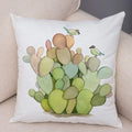 Axyaa Cartoon Parrot Pillowcase with Birds and Flowers 45x45cm