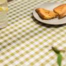 Geometric Cotton Tablecloth by Axyaa: Checkered Kitchen, Wedding & Holiday Decor