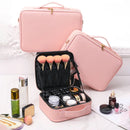 Axyaa PU Makeup Case: Large Storage Travel Cosmetics Bag
