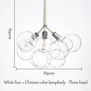 Axyaa Nordic Bubbleball LED Chandelier for Children's Room and Living Room