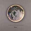 Axyaa Nordic Earth Mural LED Wall Lamps - Modern Planet Art Decor Lighting