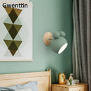 Axyaa Mouse Wall Lamp: Modern Nordic LED Sconce for Children's Bedroom and Home Decor