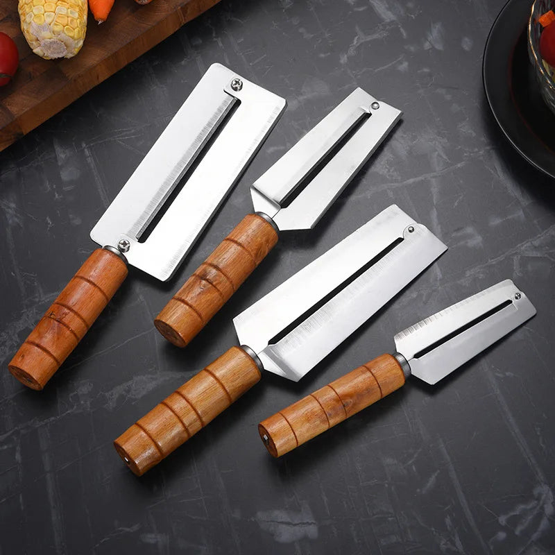 Axyaa Stainless Steel Pineapple & Sugarcane Peeler Cutter Knife - Kitchen Fruit Tool