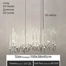 Axyaa Crystal Bubble LED Chandelier for Home, Bar, and Restaurant