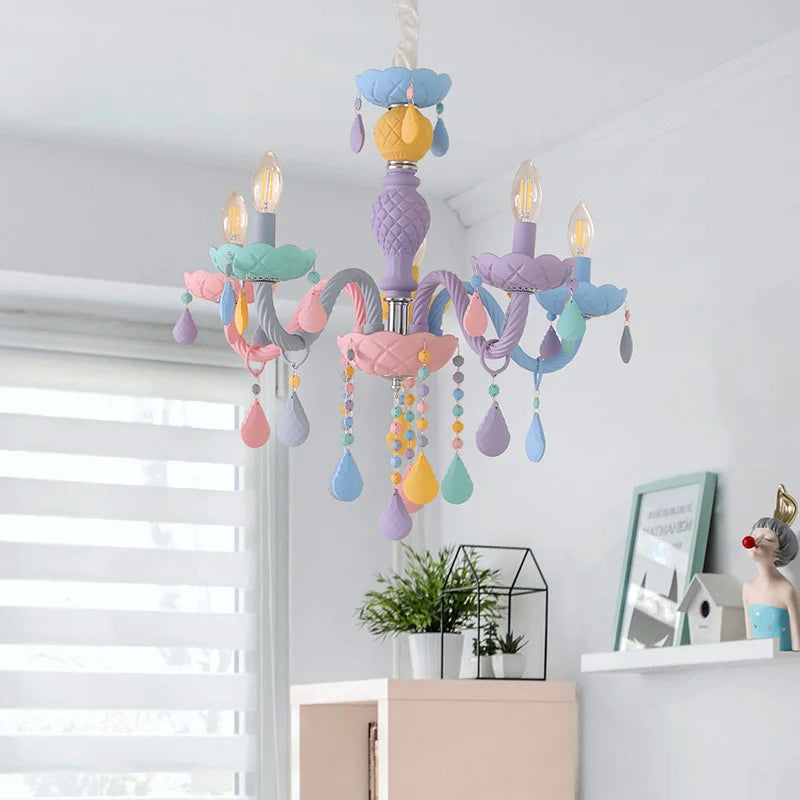 Axyaa Crystal Chandelier: Elegant Lighting for Home, Bedroom, Restaurant, Children's Room