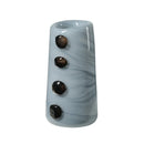 Axyaa Pebble Relief Glass Vase for Flower Arrangement and Home Decoration