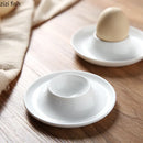 Axya White Ceramic Egg Tray Cup Rack Kitchen Tableware Specialty Plates Bowl