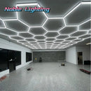 Axyaa Garage Hexagon LED Ceiling Light for Barbershop, Gym, and Auto Detailing Workshop