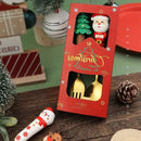 Axyaa Santa Christmas Cutlery Set: Large Doll Spoon and Fork Home Decor Gift